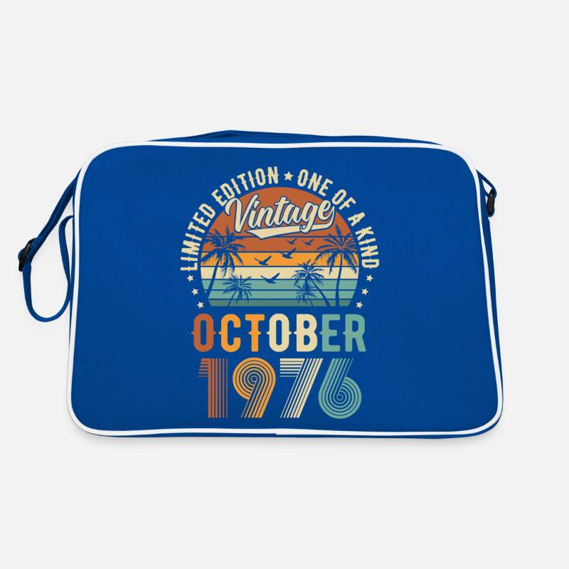 Limited Edition Oktober 1976 Geburtstag Geschenk Retro Tasche