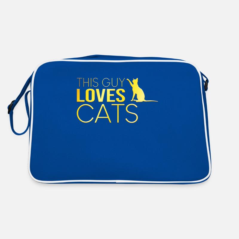 Typ Katze Spruch Retro Tasche