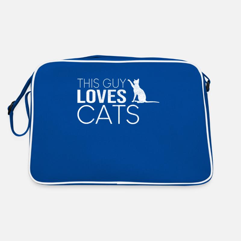 Typ Katze Spruch Retro Tasche