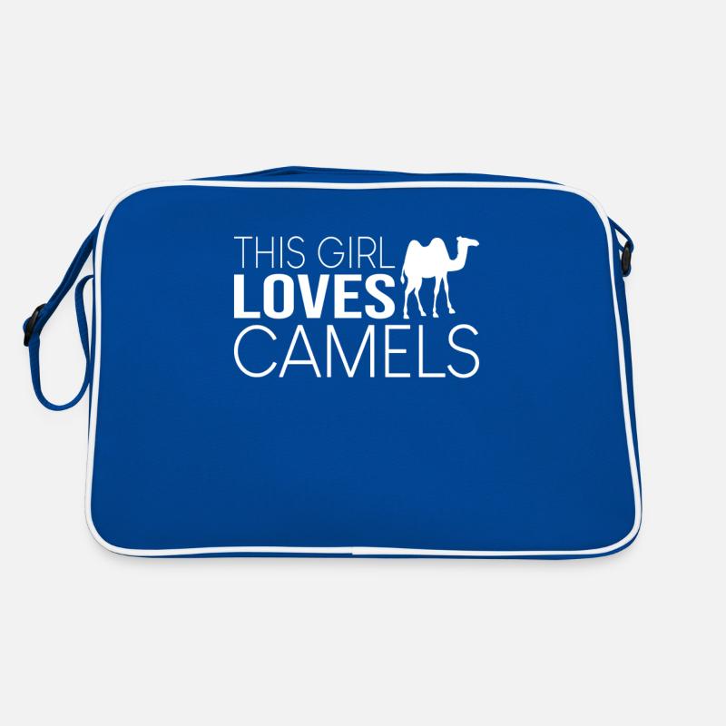Fille Camel Disant Sac Retro