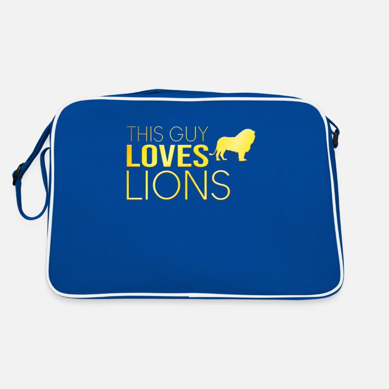 Typ Löwe Spruch Retro Tasche