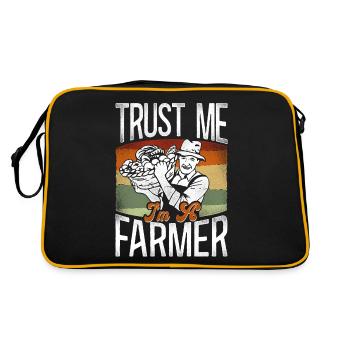 Farming Farmer Tracteur Vintage - Sac Retro - noir/or - Dos
