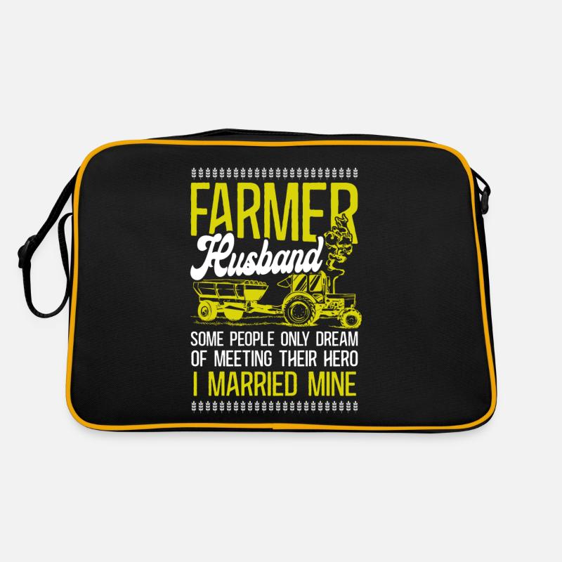 Farming Farmer Husband Tractor Retro Bag