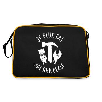 J'Peux Pas J'ai Bricolage - Sac Retro - noir/or - Dos