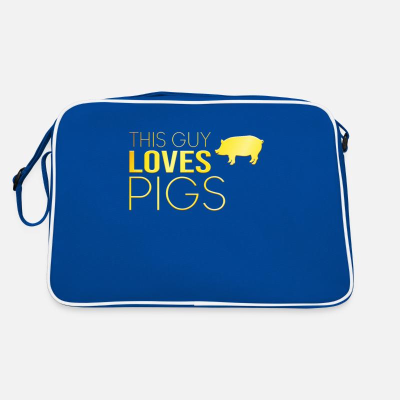 Typ Schwein Spruch Retro Tasche