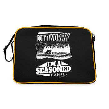 Camping Camping Tente de Vacances Cadeau - Sac Retro - noir/or - Dos