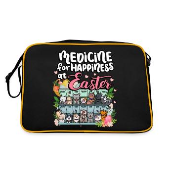 Medicine for Happiness on the Easter Holidays - Retro Bag - black/gold - Back