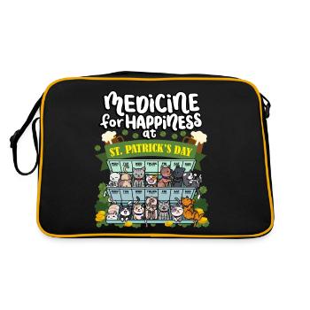 Médecine au bonheur le jour de la Saint-Patrick - - Sac Retro - noir/or - Dos