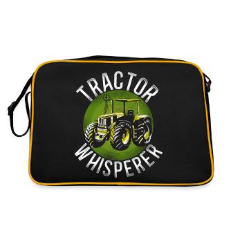 Farming Farmer Tracteur Vintage - Sac Retro - noir/or - Dos