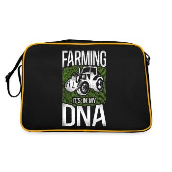 Farming Farmer Tracteur Vintage - Sac Retro - noir/or - Dos