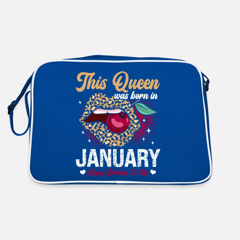 This queen was born in January happy Retro Bag