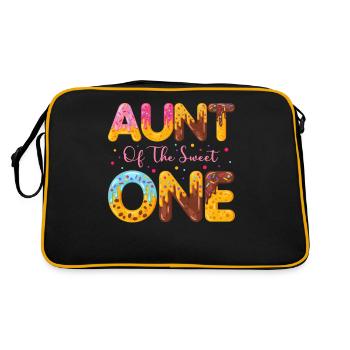 Tante Le sucré saupoudre de délicieux beignets - Sac Retro - noir/or - Dos