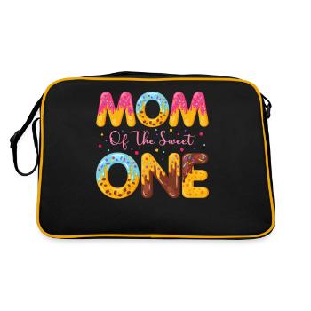 Mère de sweet saupoudre de délicieux beignets - Sac Retro - noir/or - Dos
