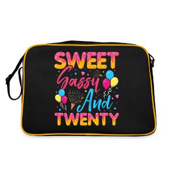 Doux Sassy Et Vingt Saupoudrés Délicieux - Sac Retro - noir/or - Dos