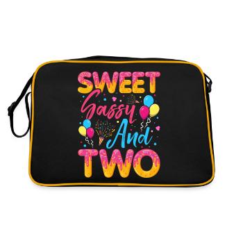 Blaireau effronté sucré et deux saupoudrages délicieux - Sac Retro - noir/or - Dos