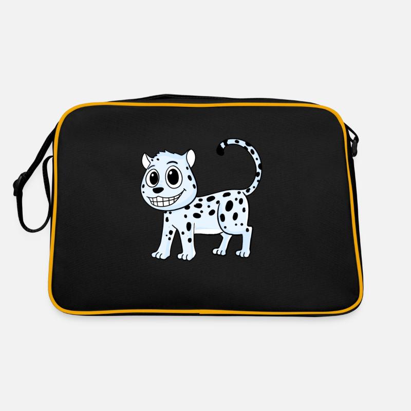 Schneeleopard Leopard Retro Tasche
