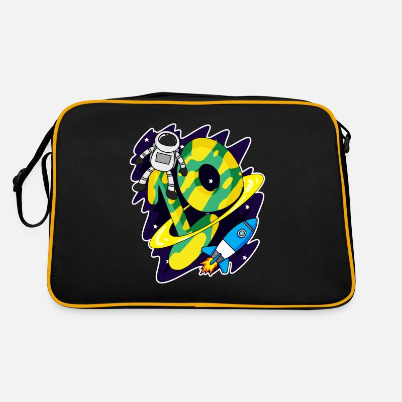 Junge 10 Jahre alt - 10. Geburtstag Geschenk - Retro Tasche - Schwarz/Gold