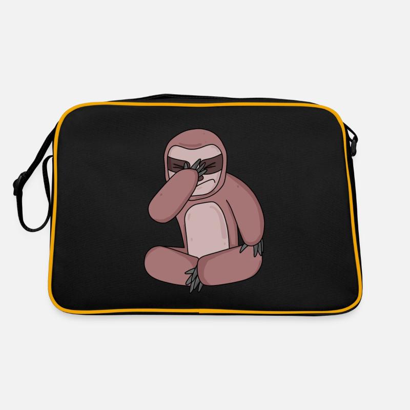 Faultier lustig Retro Tasche