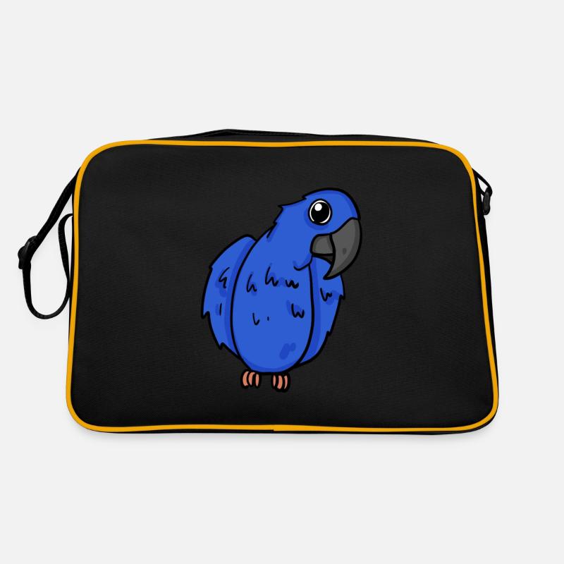Oiseau perroquet d’ara jacinthe Sac Retro