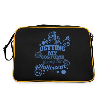 mignons enfants Grim Reaper pour Halloween - Sac Retro - noir/or - Dos