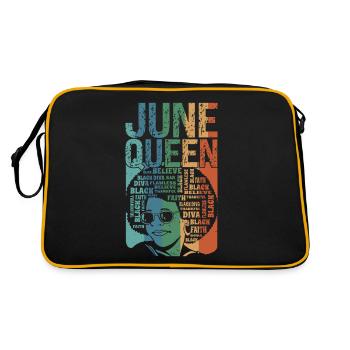 Juin - Mois de naissance de la Reine - Célébrez le - Sac Retro - noir/or - Dos