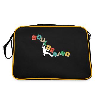 Bouldering, climbing Free climbing Climbing Hall - Retro Bag - black/gold - Back