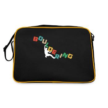 Bouldering, climbing Free climbing Climbing Hall - Retro Bag - black/gold - Back