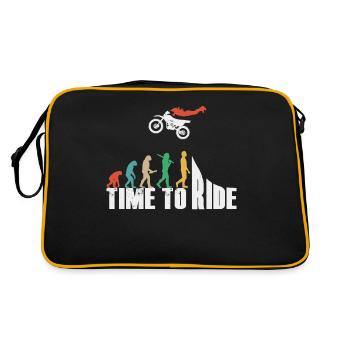 Motocross Enduro Moto Freestyle Extreme Sport - Sac Retro - noir/or - Dos