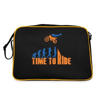 Motocross Enduro Moto Freestyle Extreme Sport - Sac Retro - noir/or - Dos