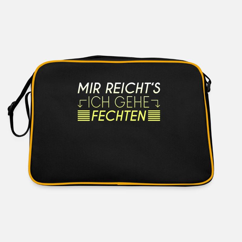 Fechten Spruch Retro Tasche