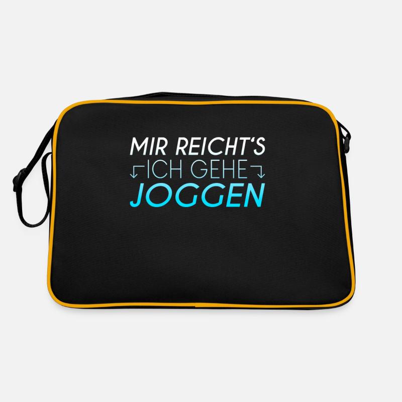 Joggen Spruch Retro Tasche