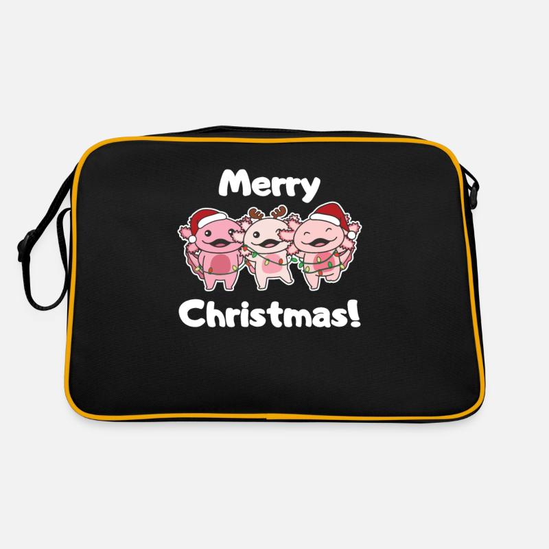 Axolotl Noël Mignon Axolotls Joyeux Noël Sac Retro