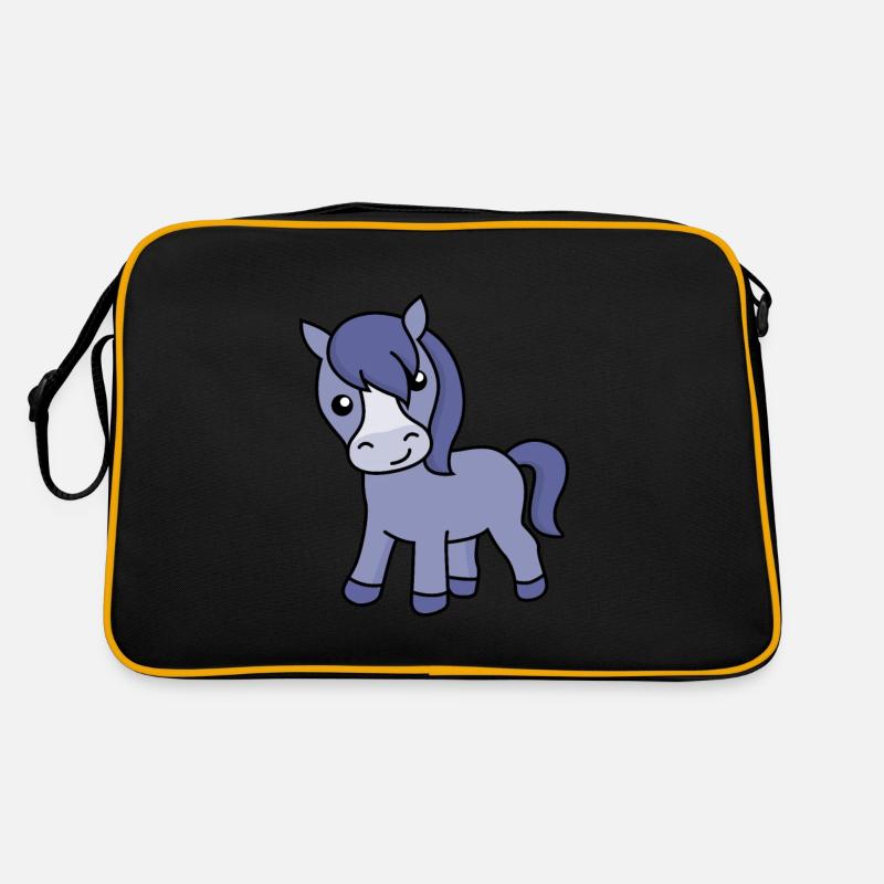Pferd Comic Tier Retro Tasche