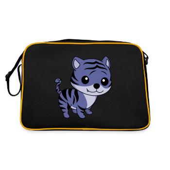 Tiger Comic Animal - Retro Bag - black/gold - Back
