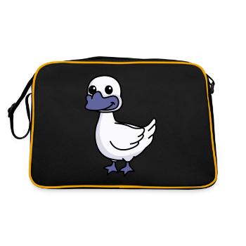 Goose Comic Animal - Retro Bag - black/gold - Back