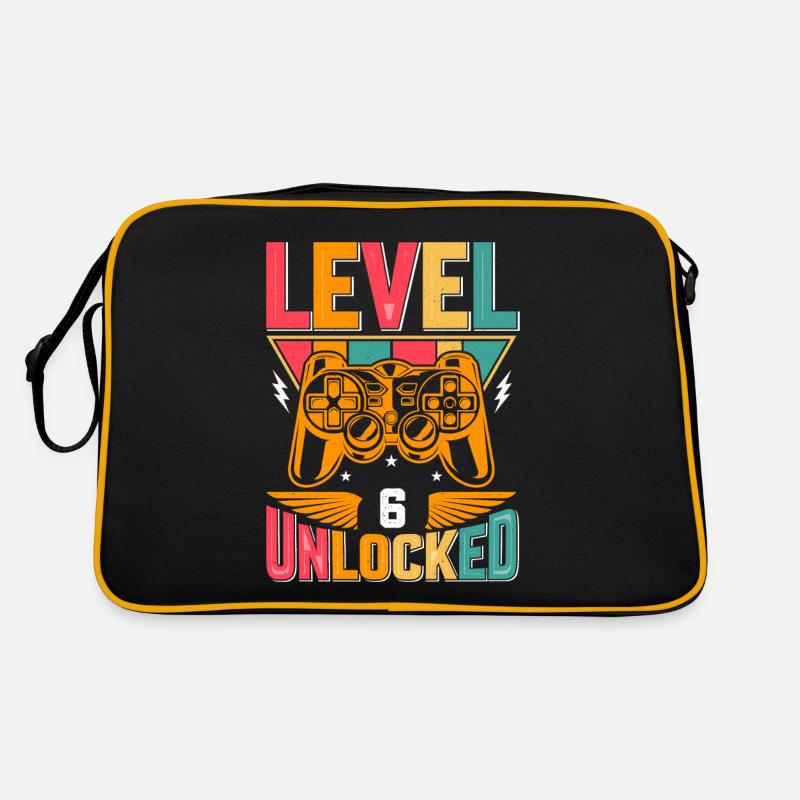 Level 6 Unlocked Awesome Since 2017 Funny Gamer Retro Bag