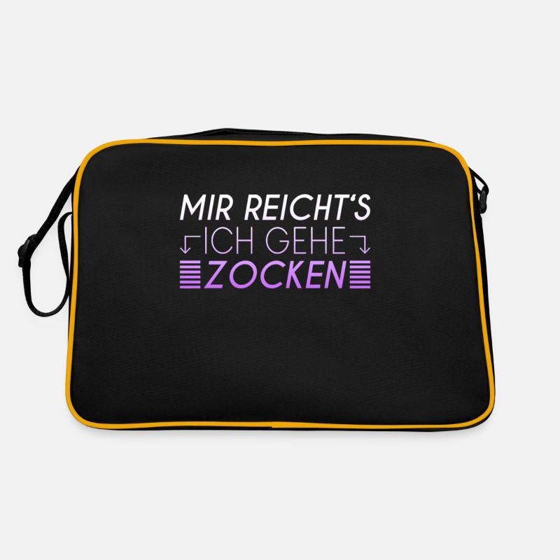 Zocken Spruch Retro Tasche