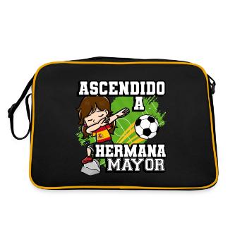 Ascendido A Hermano Mayor Footballeur - Sac Retro - noir/or - Dos