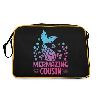 Mermazing Cousin Fantasy Mermaid Story - Sac Retro - noir/or - Dos