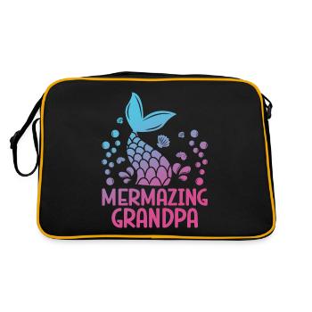 Incroyable grand-père sirène fantastique - Sac Retro - noir/or - Dos