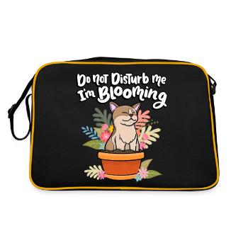 Dérange-moi pas je fleuris drôle de plante - Sac Retro - noir/or - Dos