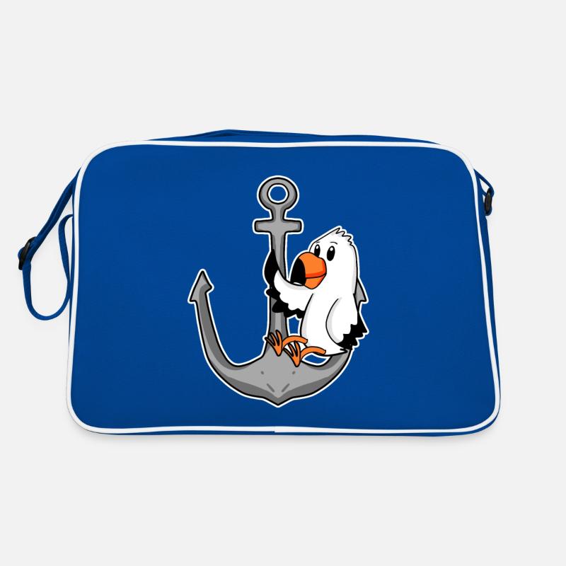 Anker und Möwe Retro Tasche