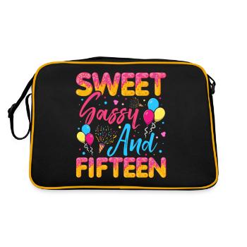 Sweet Sassy Et Quinze Saupoudrés Délicieux - Sac Retro - noir/or - Dos