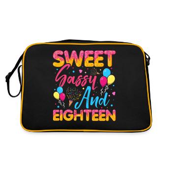 Doux Sassy Et Dix-huit Saupoudrés Délicieux - Sac Retro - noir/or - Dos