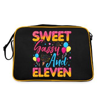 Sweet Sassy And Eleven Saupoudre Delicious - Sac Retro - noir/or - Dos