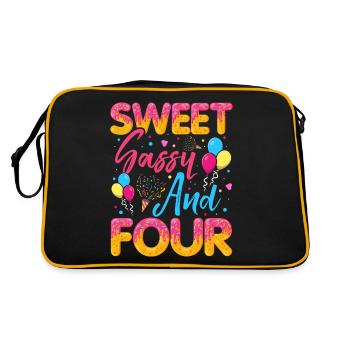 Sweet Sassy et quatre saupoudrages délicieux beignet - Sac Retro - noir/or - Dos