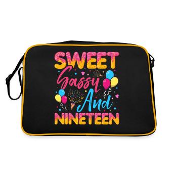 Doux Sassy Et Dix-neuf Saupoudrés Délicieux - Sac Retro - noir/or - Dos