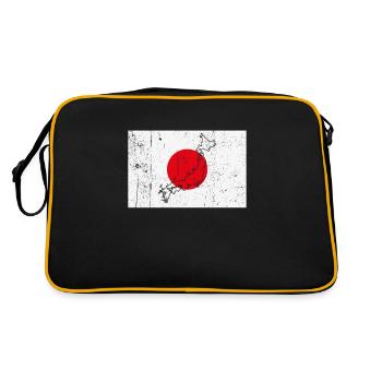 Drapeau du Japon - Sac Retro - noir/or - Dos