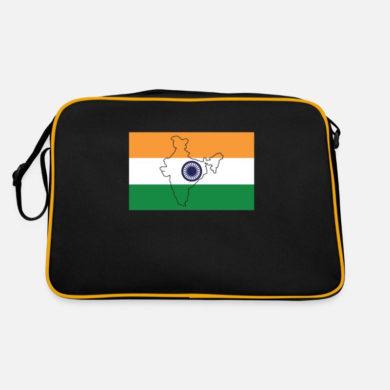 Drapeau de l’Inde Sac Retro