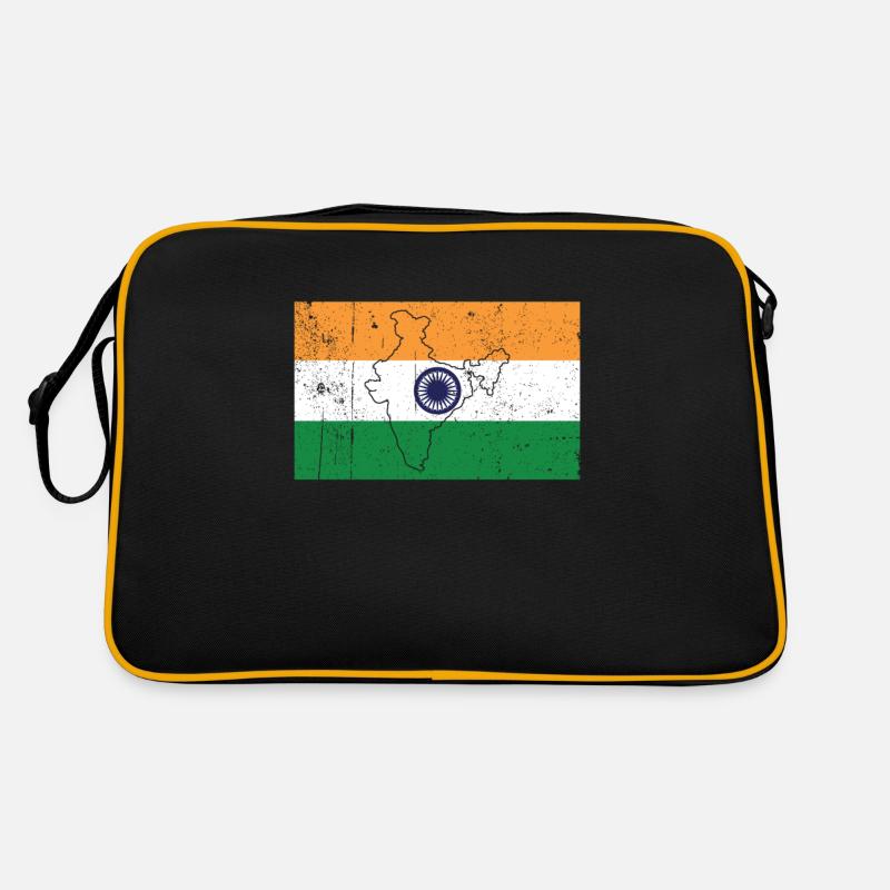Drapeau de l’Inde Sac Retro